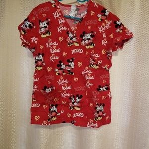 Disney scrub top